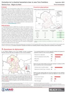 Humanitarian Situation Monitoring September 2020 Factsheet Nord final