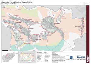Qaysar District Water User Group Map December 2019