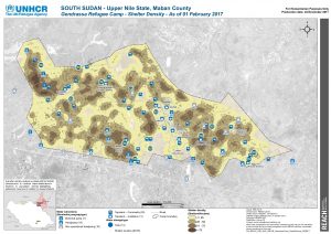 SSD MAP UNHCR GendrassaCamp ShelterDensity 28SEP17