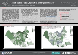 Assessment of Hard to Reach Areas, WASH - April 2020