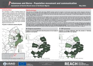 Humanitarian Situation Monitoring in Northeast Nigeria: Population Movement and Communication Factsheet, May 2021