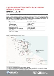 HTI_Report_Schools Used as Collective Centres in Jérémie_2 November 2016
