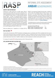 RASP IDP Intentions Survey, Informal Sites, Iraq - September 2019