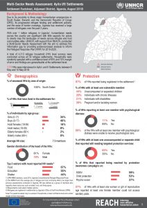 UGA_Factsheet_MSNA Ayilo I/II Settlement_August 2018