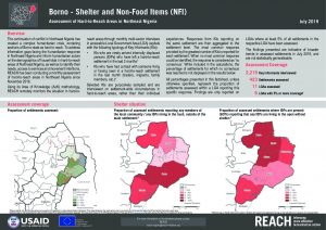 Hard-to-Reach Shelter/NFI Factsheet in Borno State, Nigeria - July 2019