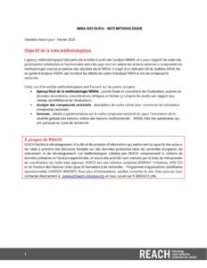 REACH RCA MSNA 2025 Note méthodologique