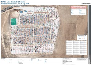Abu Khashab Camp Infrastructure Map A0, Northeast Syria – July 2020