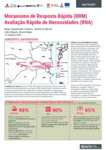 REACH Moçambique RRM Avaliação Rápida de Necessidades Factsheet – Napulimuite, Moge e Natuco, Distrito de Mecufi (02/10/25)