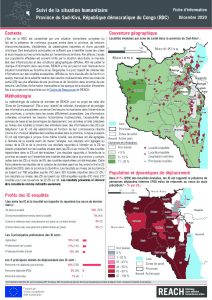 Suivi de la situation humanitaire au Sud Kivu, décembre 2020