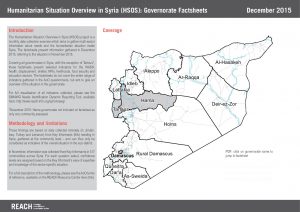 SYR_Governorate factsheets_Multi-sectoral assessment_December 2015