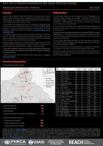 Evaluation multisectorielle dans les zones difficiles d’accès, Nord-Est de la République Centrafricaine – Mai 2020