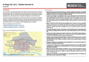 SYR_Situation Overview_Ar-Raqqa City rapid needs assessment III_28 July 2017