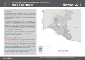 SYR_Factsheet_HSOS Sub-district factsheet_Dar'a_November 2017