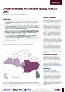 Livelihoods Resilience Assessment Factsheet Sri Lanka March 2024 Vavuniya North