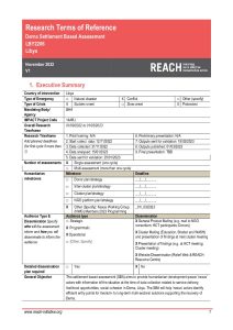 REACH Libya - Derna Settlement Based Assessment (November 2022) - TORs - EXTERNAL