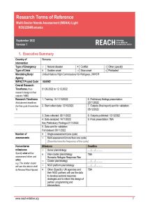 REACH MSNA Romania ToR external
