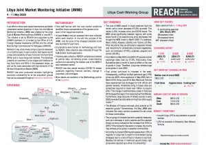 Joint Market Monitoring Initiative (JMMI) and COVID-19 addendum, Libya, Situation Overview – May 2020