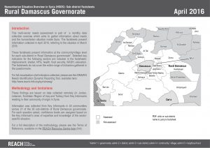 SYR_Sub-district factsheets_Rural Damascus governorate_April 2016