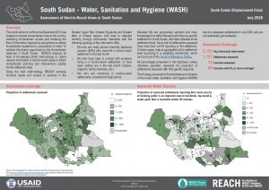 REACH SSD Factsheet Assessment of Hard to Reach Areas WASH July 2020