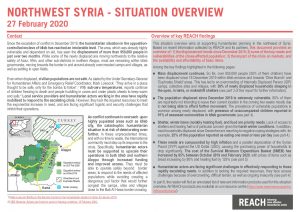 Northwest Syria Situation Overview 27 February 2020