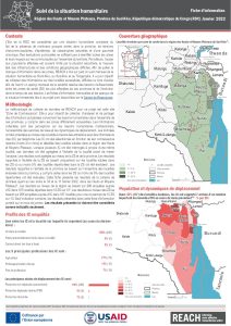 Suivi de la situation humanitaire au Sud-Kivu, janvier 2022