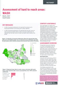 Assessment of Hard to Reach Areas: Water, Sanitation and Hygiene, March 2023