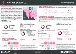 REACH SSD Factsheet Yambio Road Monitoring November 2021