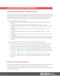 REACH_KEN2303_MSNA Methodology overview_June 2023