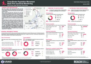 REACH South Sudan Port and Road Monitoring, Renk, January 2022