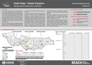 SSD_Factsheet_Assessment of Hard-to-Reach Areas in Greater Equatoria_October 2017