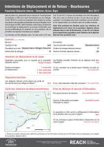 NER_Factsheet_Evaluation Protection, Intentions de Déplacement et de Retour, Bourbourwa, Déplacés Internes_Avril 2017