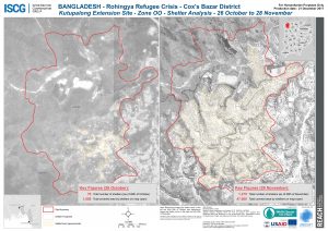 Bangladesh - Cox's Bazar - Kutupalong Extension Site - Zone OO Shelter Analysis Comparison - 26 October & 28 November 2017