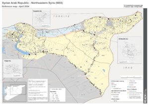 REACH Syria - North East Syria Reference map  April 2024