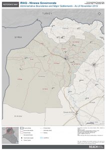 Iraq Reference Map Ninewa Administrative Boundaries A1 – November 2019