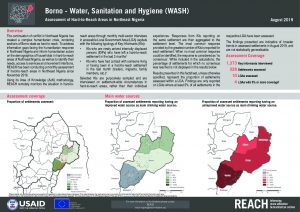 Hard-to-Reach WASH Factsheet in Borno State, Nigeria - August 2019