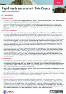 Rapid Needs Assessment: Twic County, South Sudan