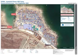 Areesheh Camp Phase 4 Infrastructure Map A0, Northeast Syria – Septenber 2020