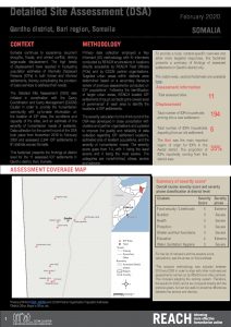 Detailed Site Assessment, Qardho - February 2020
