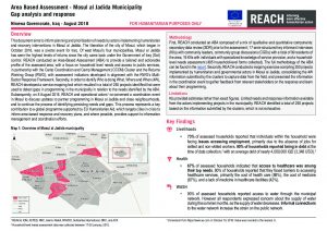 IRQ_AreaBasedAssessment_Mosul al Jadida Gap Analysis and Response_August2018