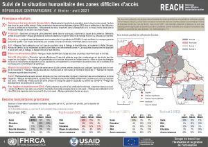 Evaluation multisectorielle dans les zones difficiles d’accès (H2R), RCA – printemps 2021