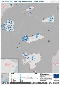 UGA_Map_Rhino Camp_Zone 5 Facilities_September 2018