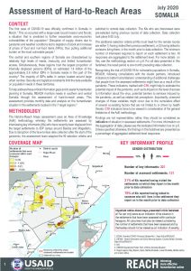 Assessment of Hard to Reach Areas, July 2020