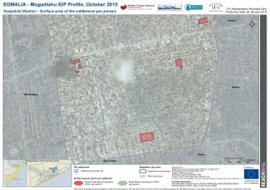 REACH SOM Map Mogadishu IDP Profile Yaaqshiid Settlement Surfacearea per Person 05NOV2015 A3