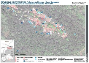 Infrastructures du site de déplacés de Cesakoba