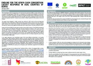 Cash consortium locust response in arid and semi arid lands (ASAL) counties endline factsheet, Kenya – January 2021