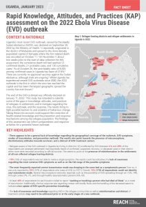 REACH Rapid Knowledge, Attitudes, and Practices (KAP) assessment on the 2022 Ebola-Virus Disease (EVD) Outbreak, January 2023