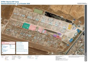 Newroz Camp Infrastructure Map A0, Northeast Syria – December 2020