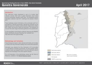 SYR_Factsheet_HSOS Sub-District Factsheets Quneitra_April2017