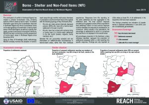 Hard-to-Reach Shelter / NFI Factsheet in Borno State, Nigeria - June 2019