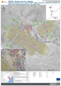 Hagadera Refugee Camp - Administration offices, Financial Institutions, Markets and Community Facilities Infrastructure - As of MAY 2022